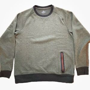 Prana Green Crew Shirt Medium Adult Organic Cotton